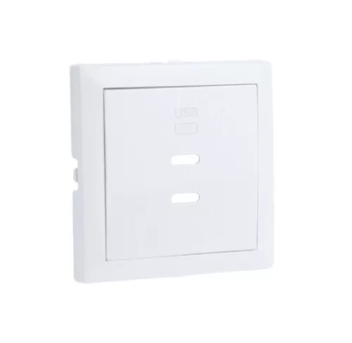 90675_TGE Fedlap dupla töltő aljzathoz (2x USB-C), jég