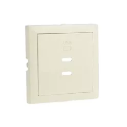   90675_TMF Fedlap dupla töltő aljzathoz (2x USB-C), elefántcsont