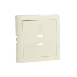   90675_TPE Fedlap dupla töltő aljzathoz (2x USB-C), gyöngyház
