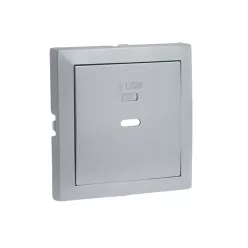 90676_TAL Fedlap USB-C töltő aljzathoz, alumínium