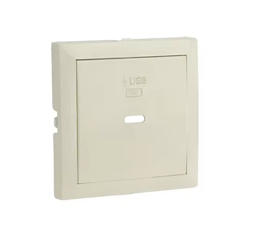 90676_TMF Fedlap USB-C töltő aljzathoz, elefántcsont