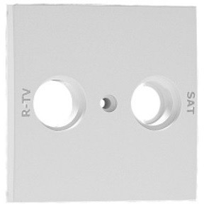90686_TIS Fedlap R-TV/SAT csatlakozóhoz, szürke