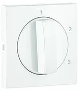 90765_TBR Fedlap forgócsapos kapcsolóhoz, (1,2,3) jellel fehér színű