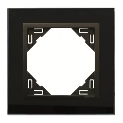 90910_TEP Crystal Egyes keret, fekete kristály/fekete