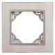 90910_TIA METALLO Egyes keret, inox/alumínium