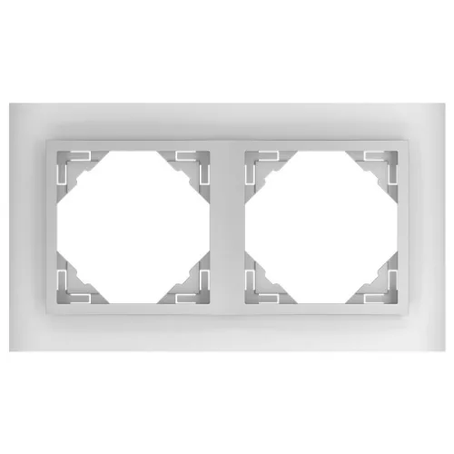 90920_TCA Crystal Kettes keret, kristály/alumínium