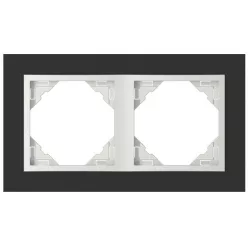 90920_TEG Crystal Kettes keret, fekete kristály/jég