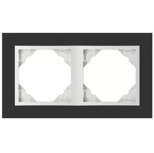 90920_TEG Crystal Kettes keret, fekete kristály/jég