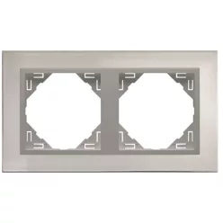 90920_TIA METALLO Kettes keret, inox/alumínium