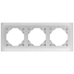 90930_TCA Crystal Hármas keret, kristály/alumínium