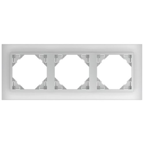 90930_TCA Crystal Hármas keret, kristály/alumínium