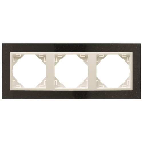 90930_TGG PETRA Hármas keret, gránit/jég