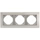 90930_TIA METALLO Hármas keret, inox/alumínium