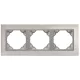 90930_TIA METALLO Hármas keret, inox/alumínium