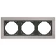 90930_TRS METALLO Hármas keret, króm/szürke