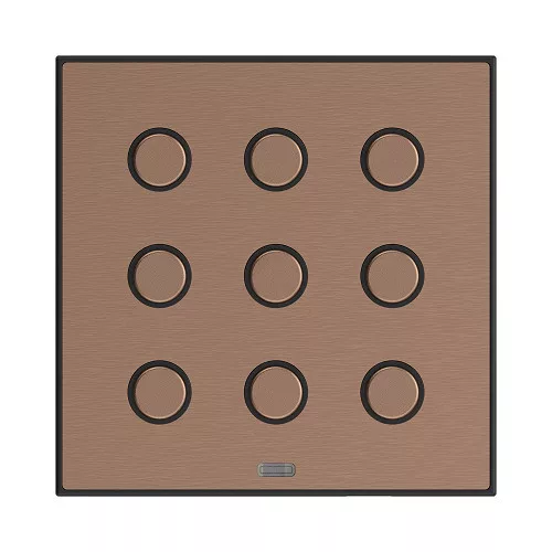 MSB3-90/CC Fém fali vezérlő, antik réz