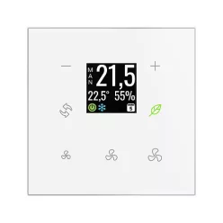   GRT3-70W Érintőgombos üvegtermosztát (fehér, szögletes)