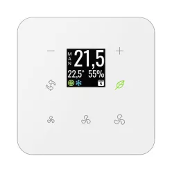   GRT3-270W Érintőgombos üvegtermosztát (fehér, lekerekített)