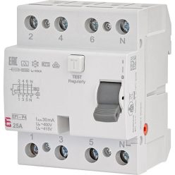 EFI-P4 A 25A 30mA áram-védőkapcsoló