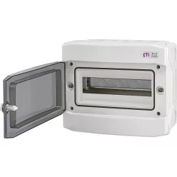 ECH-12PT kültéri műanyag szekrény, 12 MODUL, IP65