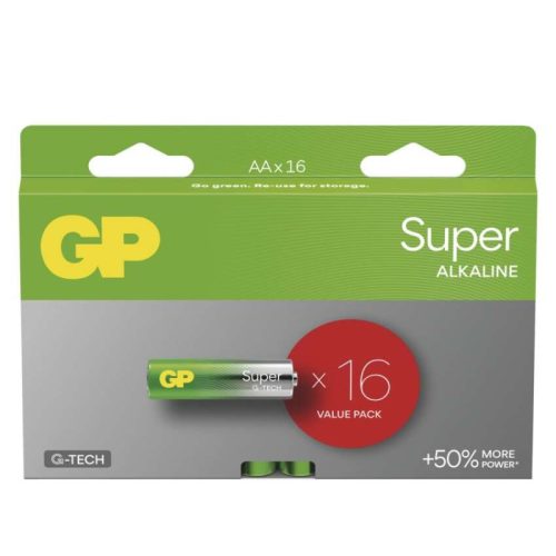 GP Super Alkáli elem AA 16db