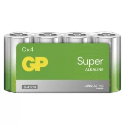 GP Super Alkáli elem C 4db/fólia