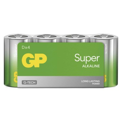 GP SUPER ALKÁLI ELEM D 4DB/FÓLIA