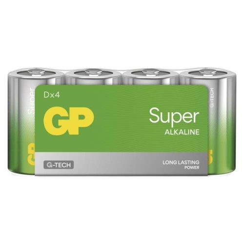 GP Super Alkáli elem D 4db/fólia