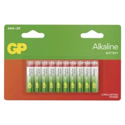GP Alkaline elem LR03 (AAA), 20db