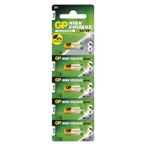 GP ALKÁLI ELEM SPECIÁLIS 29A 9V 5BL