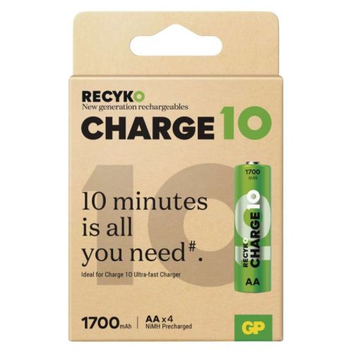 GP ReCyko Charge 10 AA Akkumulátor (HR6) 4db