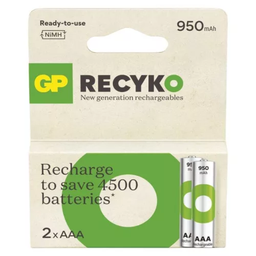 GP ReCyko NiMH Akkumulátor HR03 (AAA) 950mAh 2db