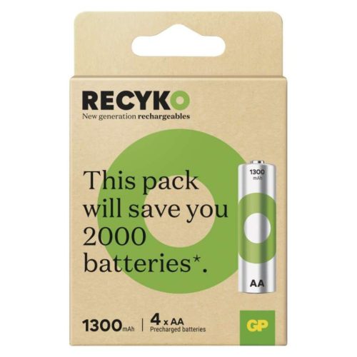 GP ReCyko NiMH Akkumulátor HR6 (AA) 1300mAh 4db