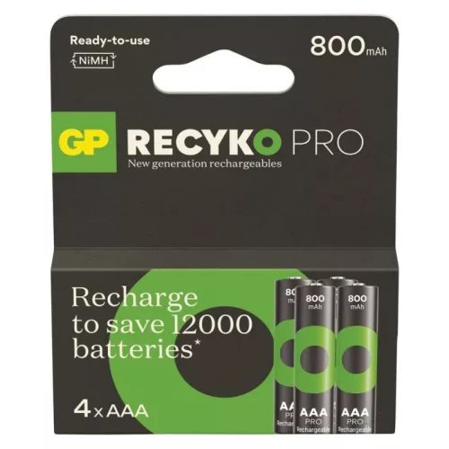 GP ReCyko Pro NiMH Akkumulátor HR03 (AAA) 4db