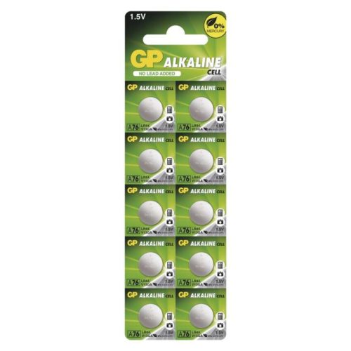 GP Alkáli gombelem LR44 (A76F) 10db