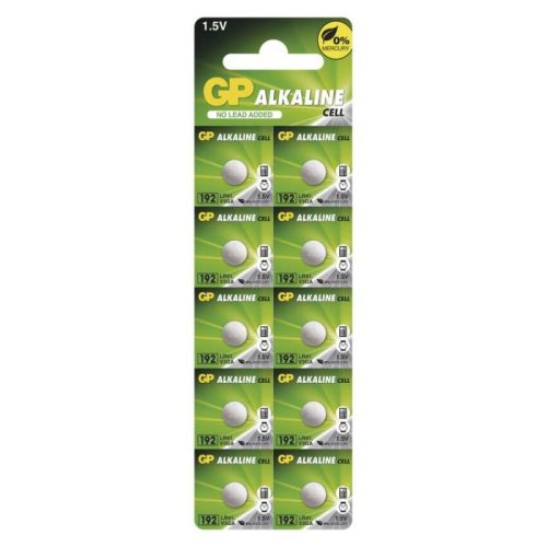GP Alkáli gombelem LR41 (192F) 10db