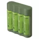 GP Akkumulátor töltő USB Adapter Everyday B421+4xAA GP ReCyko 2700mAh