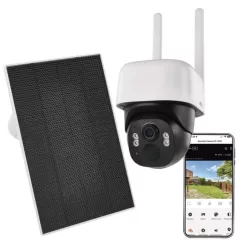   GoSmart Kültéri akkumulátoros kamera IP-1200 WASP wifivel és napelemmel