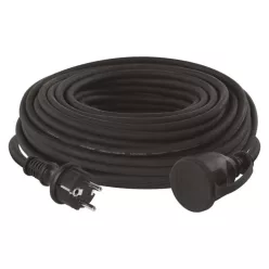   Hosszabbító 30 m / 1 aljzat / fekete / gumi-neoprén / 250 V / 1,5 mm2