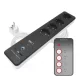GoSmart hosszabbító 2 m / 4 aljzat / kapcsolós / USB / fehér-fekete / PVC / 1,5 mm2