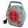 Kábeldob 10 m / 4 aljzat / fekete / PVC / 230 V / 1 mm2
