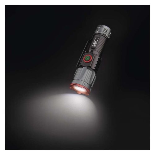 EMOS LED tölthető fém zseblámpa 300 lm, 700 mAh