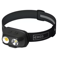   EMOS COB LED Fejlámpa tölthető P3542, 500lm, 130m, Li-pol 1200mAh