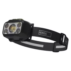   EMOS LED Fejlámpa tölthető P3546, 550 lm, 110 m, Li-Pol 1000 mAh / 3× AAA