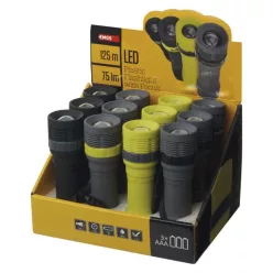   EMOS LED zseblámpa 3W 75lm 3xAAA fókuszálható 12db, display box