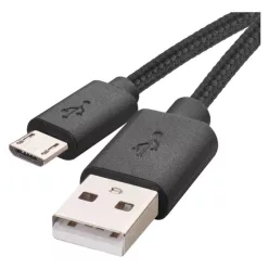   Töltő- és adatkábel USB-A 2.0 / micro USB-B 2.0, 2 m, fekete