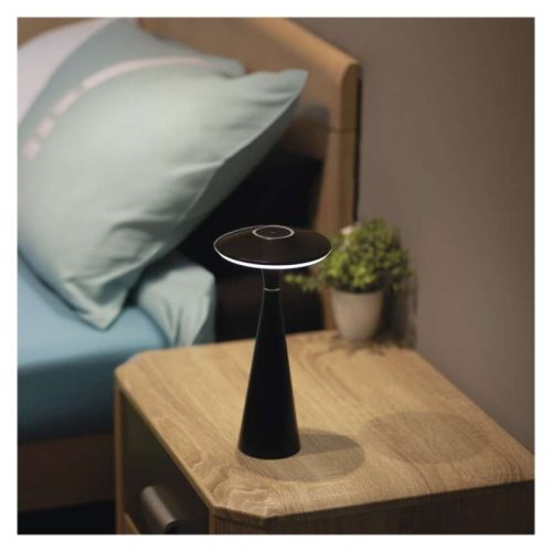 EMOS Jason LED asztali lámpa, újratölthető, fekete