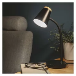 EMOS Tara LED asztali lámpa, fekete