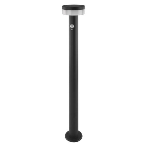 LED napelemes kerti oszloplámpa TERION szürkületérzékelővel, 12,5 x 12,5 x 80 cm