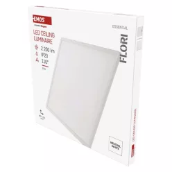   LED felületi lámpatest FLORI négyzet, fehér, 22W, semleges fehér